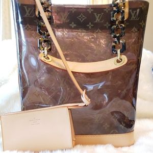 💯% AUTH Louis Vuitton Vinyl Cabas Ambre GM